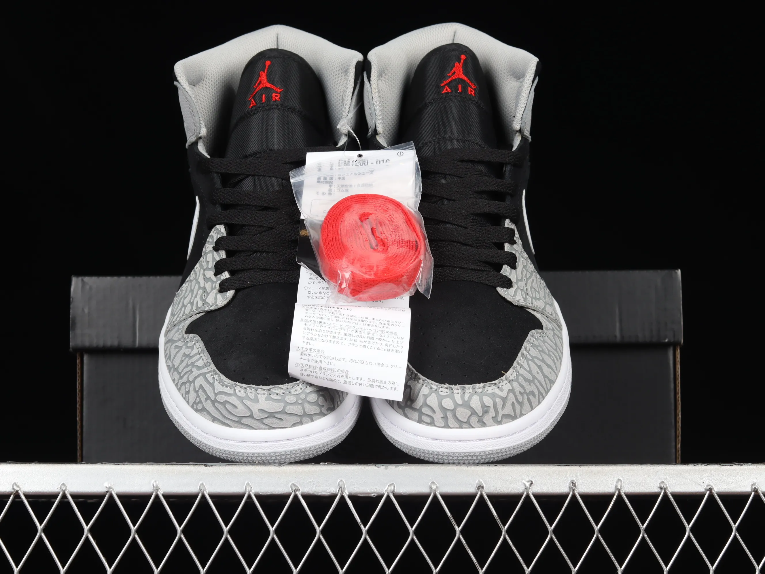 All categories Air Jordan Jordan series basketball shoes Air Jordan 1 Mid G version pure original Air Jordan 1 Mid "Elephant Toe" AJ1 Joe 1 crackle elephant Chinese basketball shoes DM1200-016